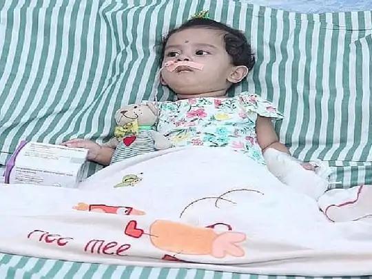 બાળકીના શ્વાસ અટક્યાં:અમેરિકાથી 16 કરોડનું ઈન્જેક્શન મંગાવીને આપ્યું છતાં દુર્લભ બીમારીએ બાળકીનો ભોગ લીધો